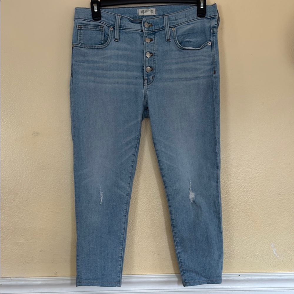 Madewell high rise skinny Blue Jeans
